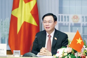 Chủ tịch Quốc hội Vương Đình Huệ gửi thư chúc mừng tân Chủ tịch Quốc hội Vương quốc Campuchia