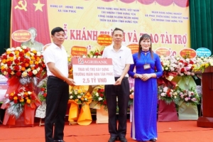 Agribank tài trợ 2,5 tỷ đồng xây dựng trường học tại Hưng Yên