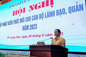 Thành ủy Lạng Sơn: Bồi dưỡng cập nhật kiến thức chính trị cho 400 đại biểu