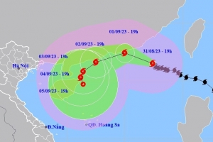 Siêu bão Sao La di chuyển nhanh, tàu biển trọng tải lớn có nguy cơ bị đánh đắm
