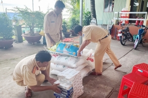 An Giang: Phát hiện, tạm giữ nhiều hàng hóa nhập lậu qua sông Tiền