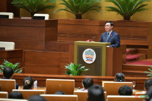 Chủ tịch Quốc hội Vương Đình Huệ tham dự Phiên họp giả định "Quốc hội trẻ em" lần thứ I/2023