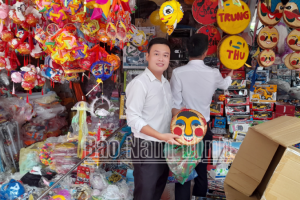 Nam Định: Nhộn nhịp thị trường Tết Trung thu