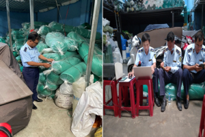 Phát hiện 02 tấn lưới cước vi phạm về nhãn hàng hóa