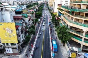 Hà Nội: Thí điểm tổ chức giao thông nút giao Chùa Bộc - Học viện Ngân hàng