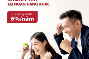 Agribank cho vay trả nợ trước hạn khoản vay tại các ngân hàng khác