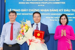Đồng Nai trao giấy chứng nhận cho 03 dự án FDI trị giá 210 triệu USD