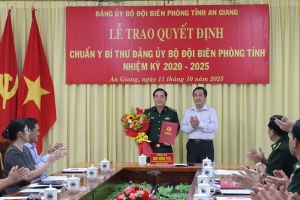 Thượng tá Nguyễn Văn Hiệp giữ chức Bí thư Đảng ủy Bộ đội Biên phòng tỉnh An Giang