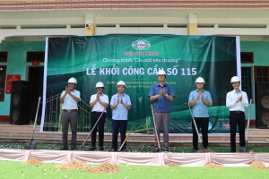 Khởi công cầu nối yêu thương số 115 - Cầu Bản Mọc tại tỉnh Hoà Bình