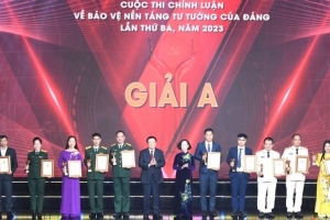 Trao giải Cuộc thi Chính luận về bảo vệ nền tảng tư tưởng của Đảng lần thứ 3
