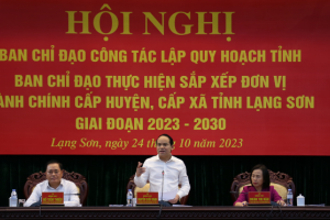 Họp Ban Chỉ đạo lập quy hoạch tỉnh Lạng Sơn: Thống nhất 06 nội dung cập nhật quan trọng