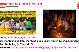 Đồng Tháp ra mắt 04 tour du lịch mới dịp Festival Hoa – Kiểng Sa Đéc