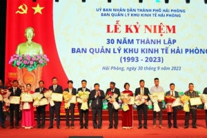 Ban Quản lý Khu kinh tế Hải Phòng: Hành trình 30 năm xây dựng và phát triển lớn mạnh