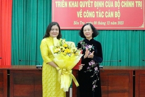 Bà Hồ Thị Hoàng Yến giữ chức Quyền Bí thư Tỉnh ủy Bến Tre