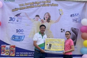 Hàng chục nghìn khách hàng trúng thưởng của Nutifood GrowPLUS+ dịp cuối năm