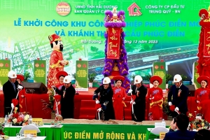 Hải Dương: Khởi công Khu công nghiệp Phúc Điền mở rộng