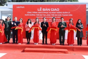 Bàn giao khu nhà ở phục vụ hoạt động quản lý, nuôi dưỡng trẻ em tại Làng trẻ em SOS Thanh Hóa