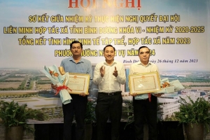 Tổng doanh thu khối kinh tế tập thể Bình Dương ước đạt gần 1.170 tỷ đồng