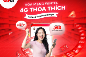 Wintel tung bộ 3 gói cước mới không giới hạn data 4G