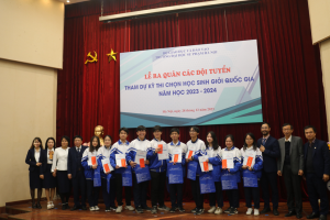 Lễ ra quân các đội tuyển tham dự kỳ thi học sinh giỏi quốc gia năm học 2023-2024