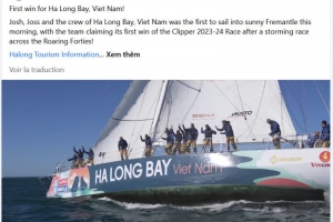 Hạ Long sẽ là điểm đến trong hành trình đua Thuyền buồm Vòng quanh Thế giới mùa giải 2023-2024