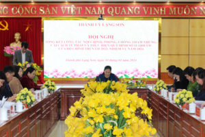 Thành ủy Lạng Sơn tổng kết công tác nội chính, phòng chống tham nhũng