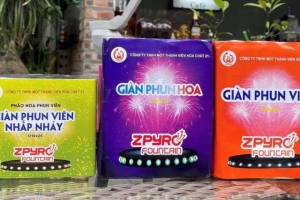 Sẽ có khoảng 6 triệu giàn pháo hoa đáp ứng nhu cầu của người dân dịp Tết Nguyên đán Giáp Thìn 2024