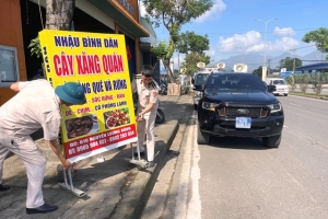Phường Hòa Hiệp Nam lập lại trật tự lòng, lề đường, vỉa hè trước Tết Nguyên đán 2024