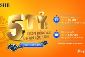 SHB dành hàng nghìn tỷ đồng ưu đãi khách hàng cá nhân dịp Tết Giáp Thìn 2024