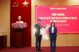 Thị ủy Quảng Yên có Phó Bí thư mới