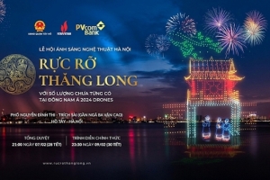 Máy bay không người lái sẽ trình diễn 11 tiết mục vào đêm giao thừa tại hồ Tây