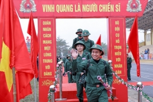 Vĩnh Phúc: Hơn 50% tân binh viết đơn tự nguyện lên đường nhập ngũ