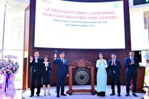 Cổ phiếu Viettel Post (VTP) tăng kịch trần với dư mua hơn 2,6 triệu cổ phiếu khi chào sàn HOSE