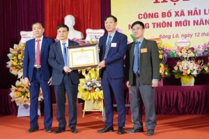 Huyện Sông Lô có thêm 2 xã đạt chuẩn nông thôn mới nâng cao
