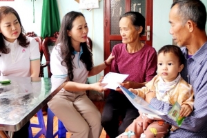 Thăm hỏi, trao kinh phí hỗ trợ cho trẻ mồ côi đặc biệt khó khăn tại Thanh Hóa