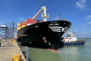Cho phép bến cảng SSIT chính thức tiếp nhận tàu container có trọng tải đến 199.273DWT