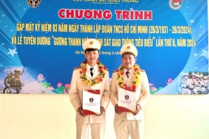 Công an tỉnh Quảng Bình có 02 cán bộ trong Lễ tuyên dương “Gương Thanh niên Cảnh sát giao thông tiêu biểu” lần thứ II, năm 2024