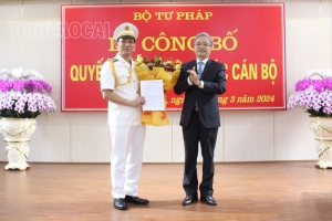 Bổ nhiệm Cục trưởng Cục Thi hành án dân sự Lào Cai
