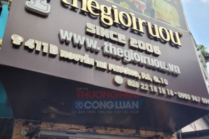 Cơ quan chức năng TP.HCM cần vào cuộc kiểm tra hệ thống cửa hàng thegioiruou