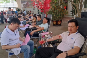 Tiếp nhận 300 đơn vị máu tại ngày hội hiến máu tình nguyện huyện Chi Lăng