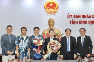 Ký bản ghi nhớ đầu tư 5 dự án của Công ty TNHH MNK Việt Nam tại Bình Định