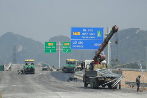 Sắp đưa nút giao Đồng Thắng trên cao tốc Mai Sơn - QL45 vào khai thác