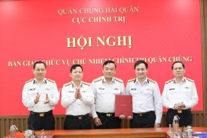 Bổ nhiệm Đại tá, Chính ủy Vùng giữ chức Chủ nhiệm Chính trị Quân chủng