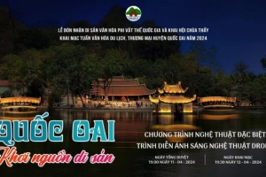Sẽ trình diễn Drone light tại lễ khai hội chùa Thầy 2024