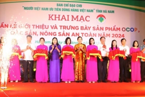 Hà Nam khai mạc Tuần lễ giới thiệu và trưng bày sản phẩm OCOP