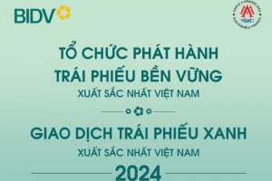 BIDV được vinh danh trong lĩnh vực tài chính bền vững