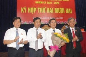 Ông Trần Nam Hưng giữ chức Phó chủ tịch UBND tỉnh Quảng Nam
