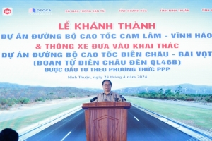 Thêm gần 130 km đường cao tốc Bắc-Nam được đưa vào khai thác
