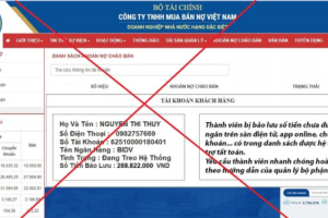 Cảnh báo lừa đảo mạo danh Công ty mua bán nợ DATC