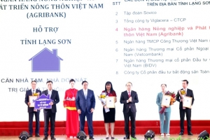 Agribank tài trợ 10 tỷ đồng xây dựng 200 căn nhà cho hộ nghèo tỉnh Lạng Sơn